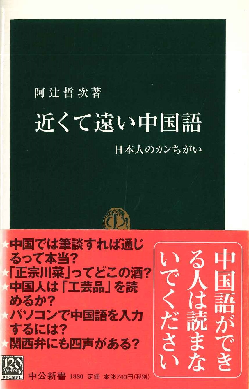 近くて遠い中国語 日本人のカンちがい(中公新書)